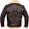 Aviator Bomber Real Shearling Sheepskin Leather Jacket