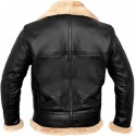 Aviator Bomber Real Shearling Sheepskin Leather Jacket