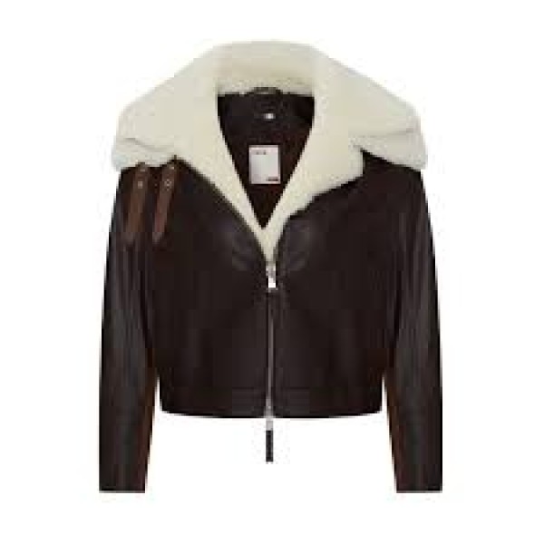 Double Collar Leather Jacket - Women | PCFG | Wolf & Badger