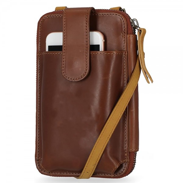 Women's Leather Phone Crossbody Wallet