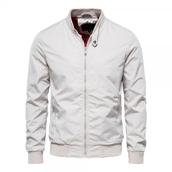 Vanilla White Bomber Jacket Men's