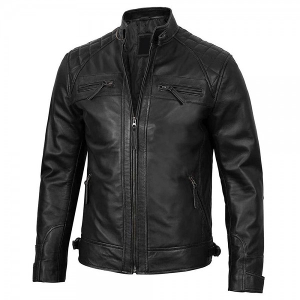 Cafe Racer Leather Jacket