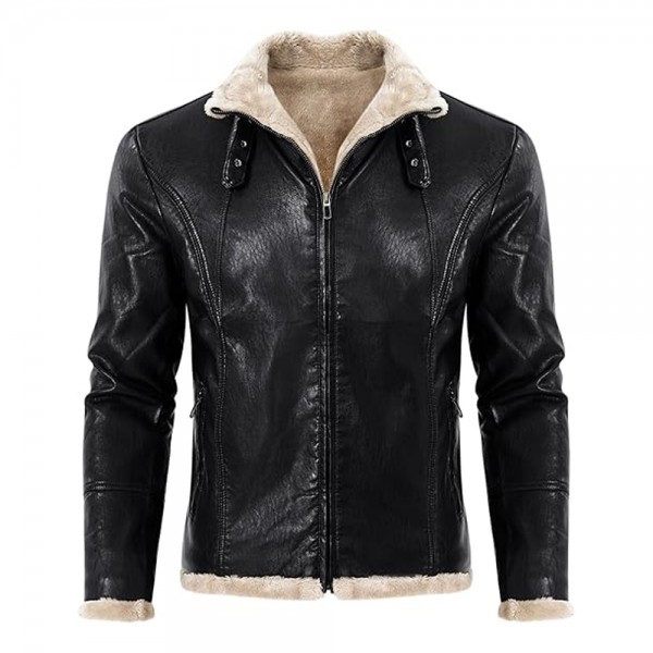 Men's Faux Leather Jacket