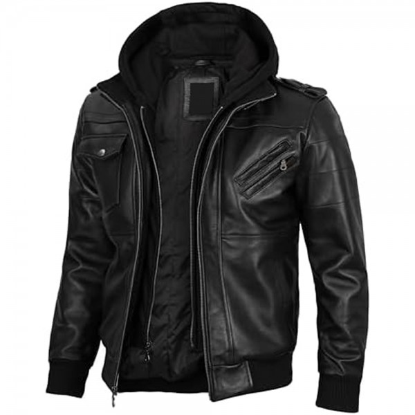 Hooded Leather Jackets