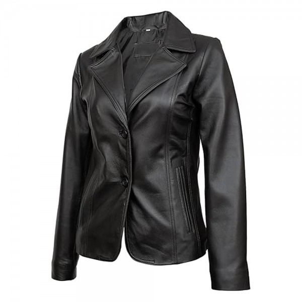 Leather Blazer for Women