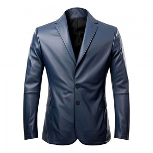 Leather Blazer Genui...