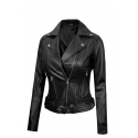 Ladies Double Rider Biker Leather Jacket